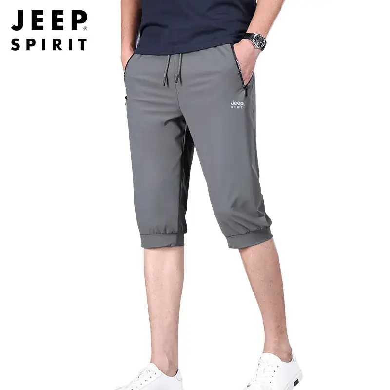 JEEP SPIRIT Men Navy Cropped Shorts 7272