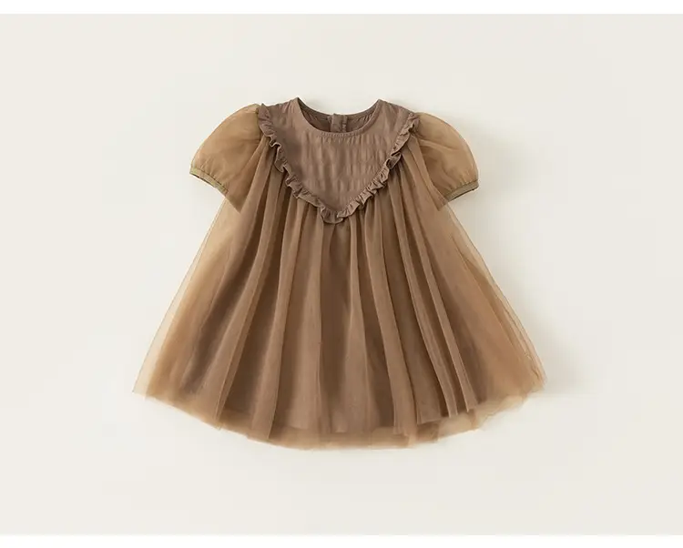 Girls Tulle Skirt Princess Tutu Dress Cream — feature 16