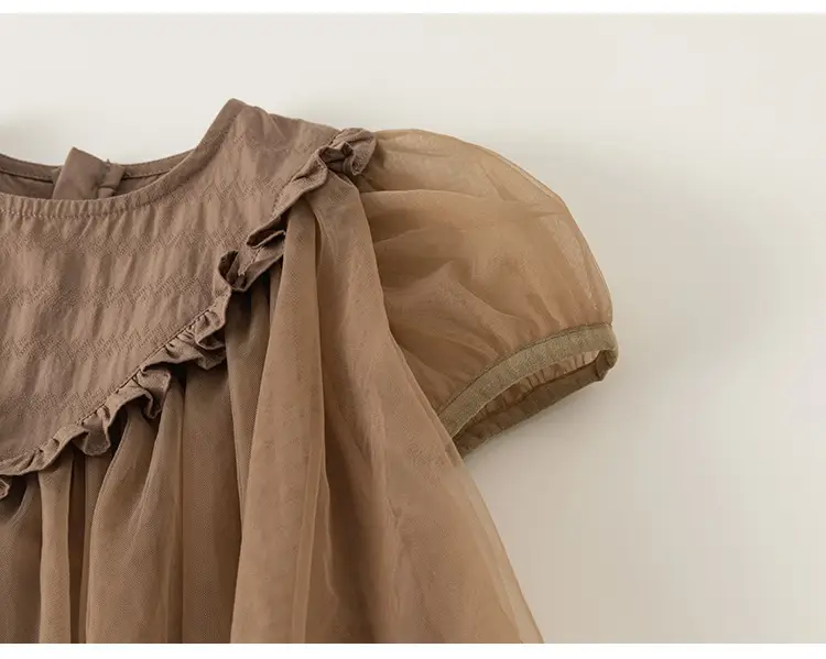 Girls Tulle Skirt Princess Tutu Dress Cream — feature 20