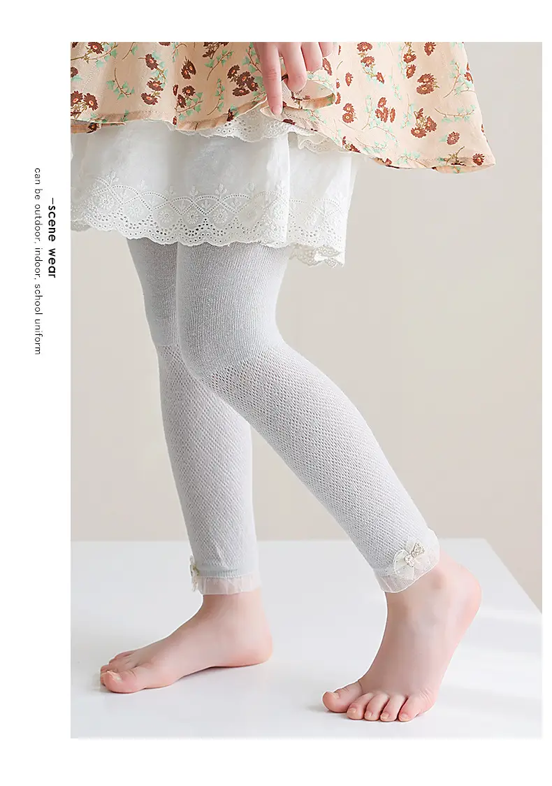 Summer Anti-Mosquito Mesh Pants for Girls Ankle Length — feature 15