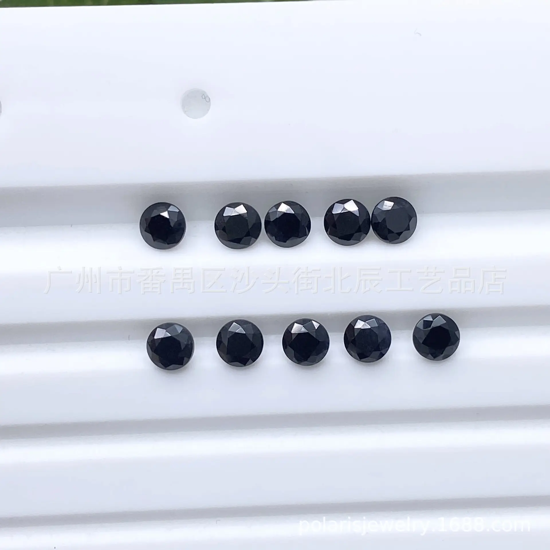 Natural Black Blue Round Gemstone Beads 1.0mm-6.0mm - Image 2