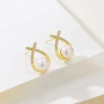 Pearl Double Bead Pendant with Zircon Cherry Design — feature 11