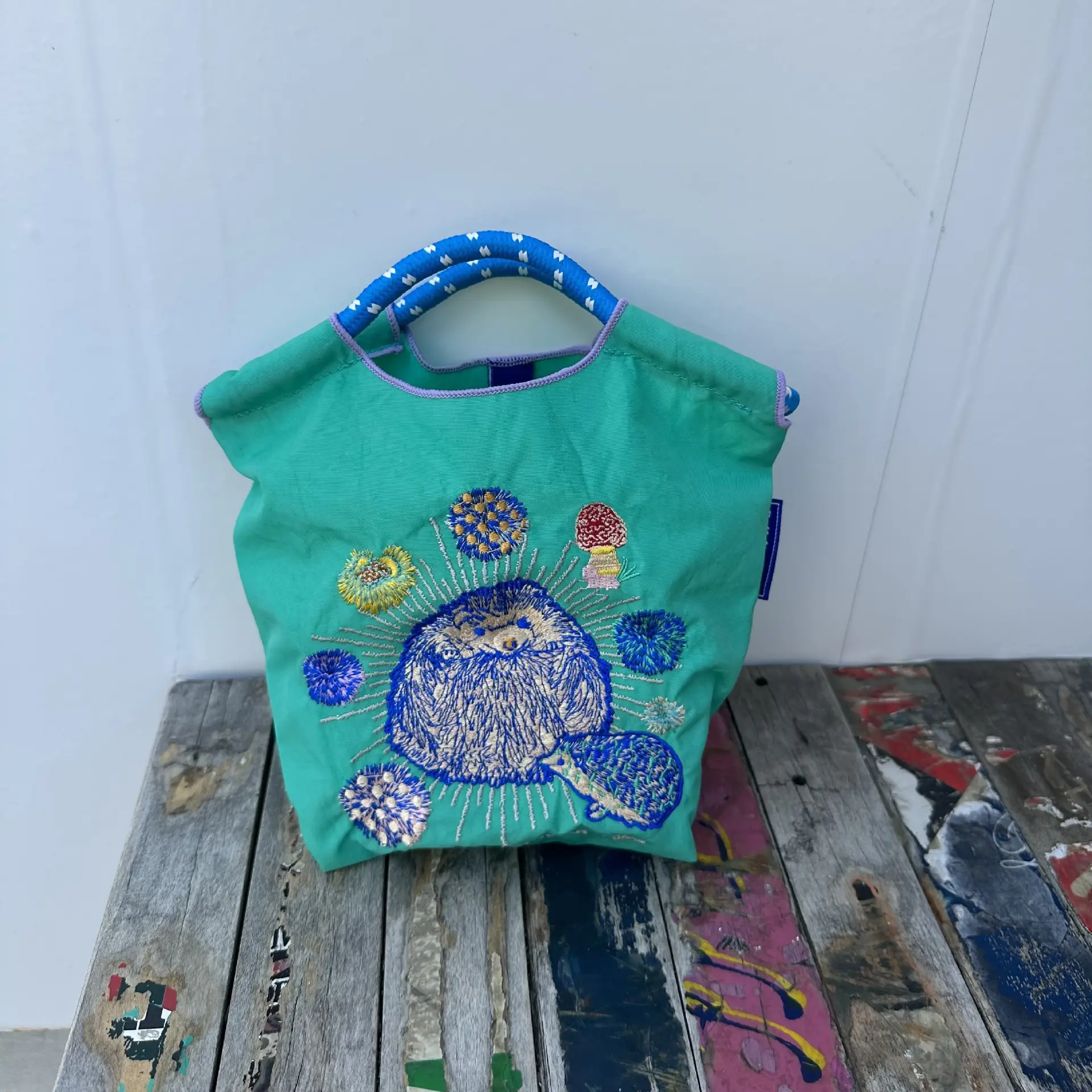 Pink Embroidered Ball & Chain Shopping Bag - Image 16