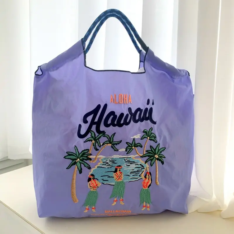 Pink Embroidered Ball & Chain Shopping Bag - Image 19