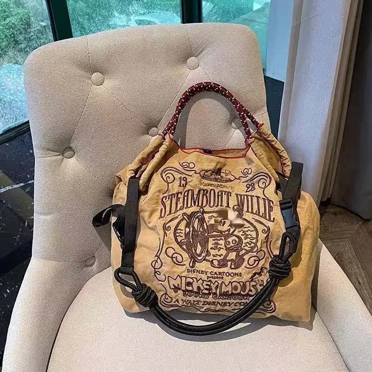 Pink Embroidered Ball & Chain Shopping Bag - Image 29