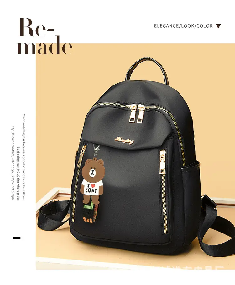 Blue K-Style Backpack for Women 2024 New Trendy — feature 3