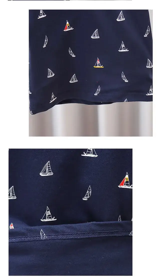 Kids Navy Sailboat Polo Shirt Short Sleeve — feature 14