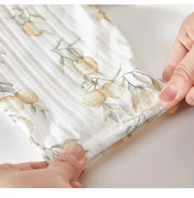 Baby Anti-Mosquito Pants White Leaf Print Summer — feature 19