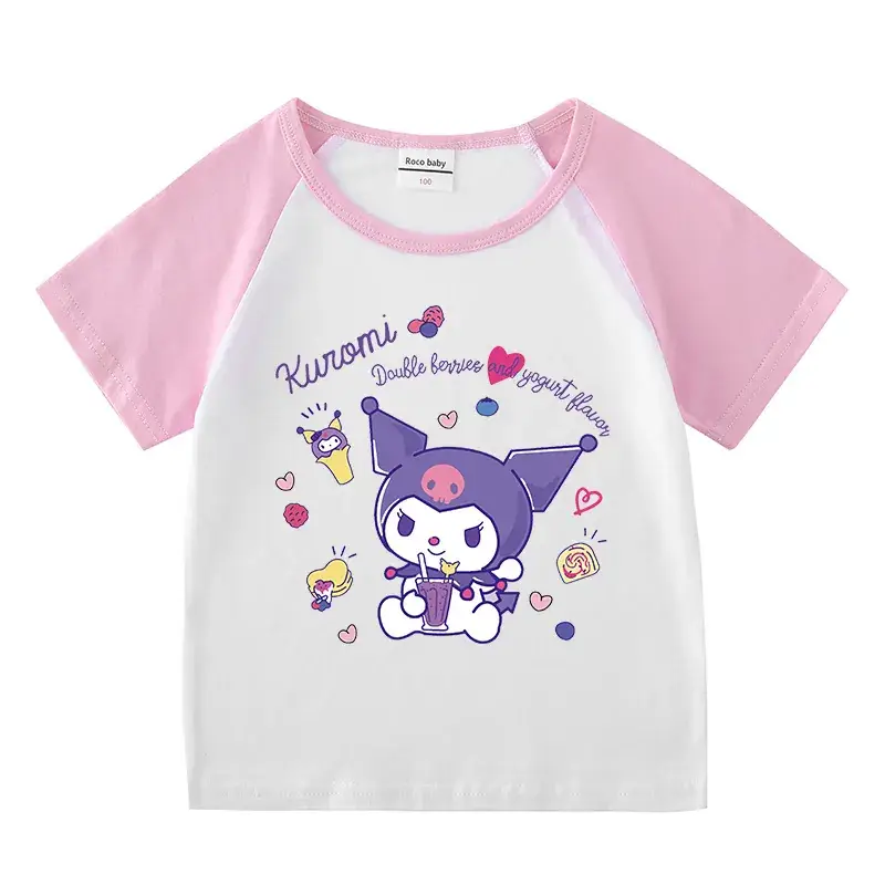 Pink Cartoon Short Shorts for Boys Girls Summer Casual Set - Image 12