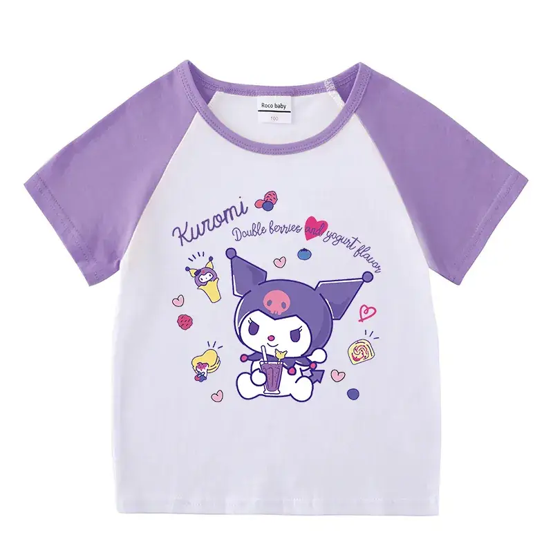 Pink Cartoon Short Shorts for Boys Girls Summer Casual Set - Image 17