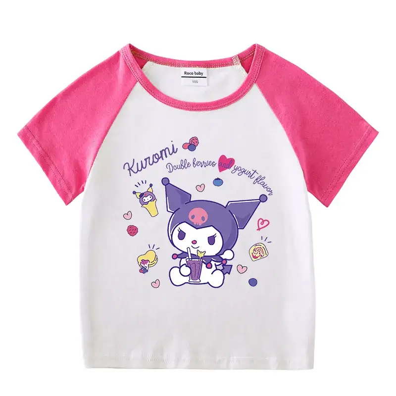 Pink Cartoon Short Shorts for Boys Girls Summer Casual Set - Image 18