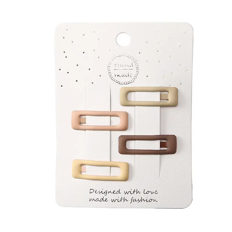 Spring Milk Coffee Hair Clips for Girls