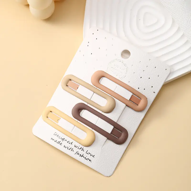 Spring Milk Coffee Hair Clips for Girls