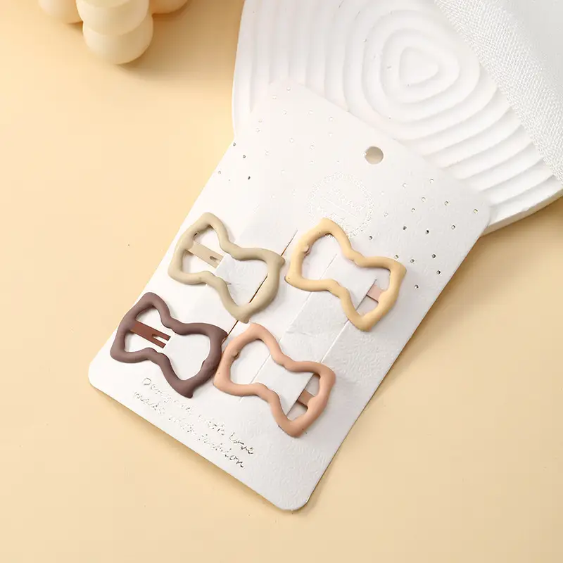 Spring Milk Coffee Hair Clips for Girls