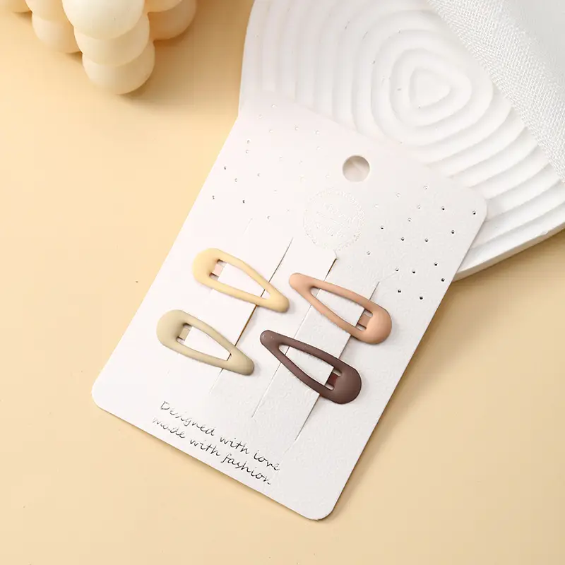 Spring Milk Coffee Hair Clips for Girls