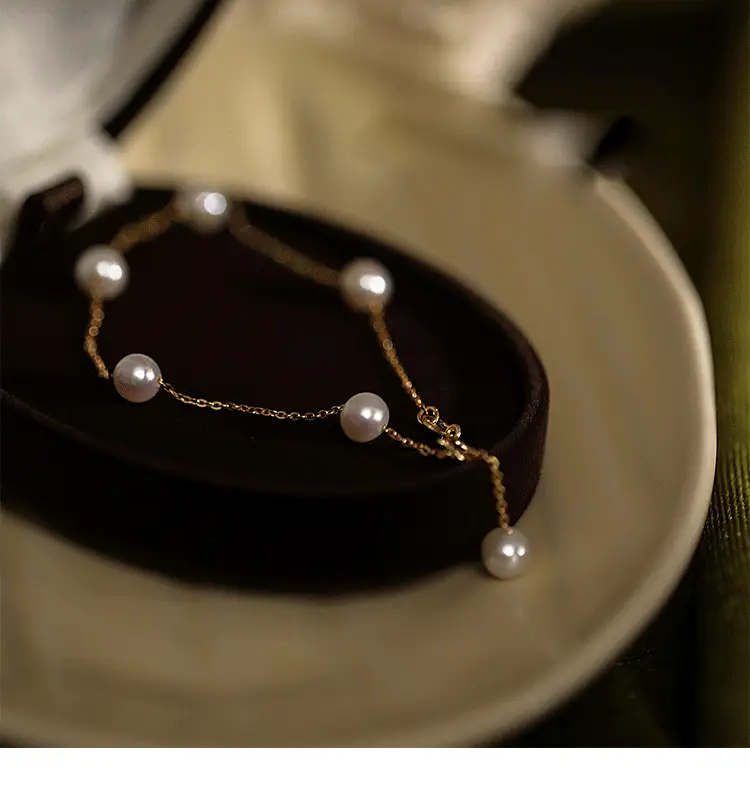 Natural Freshwater Pearl Bracelet for Women's Niche High-End Wear — feature 10