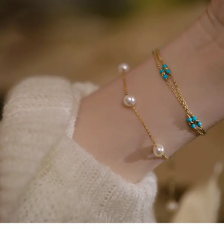 Natural Freshwater Pearl Bracelet for Women's Niche High-End Wear — feature 7