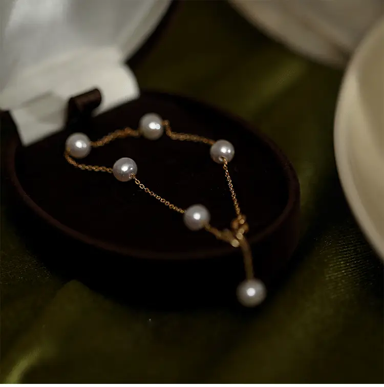Natural Freshwater Pearl Bracelet for Women's Niche High-End Wear — feature 9