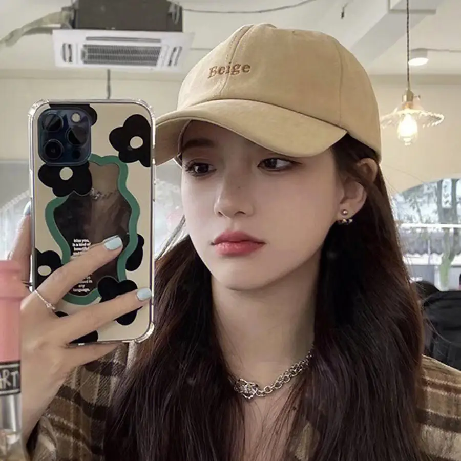 Women Korean Letter Embroidered Baseball Cap - Image 6