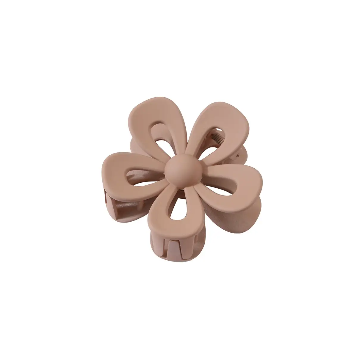 Hollow Flower Hair Clip White Acrylic Women's Back Clip — feature 8