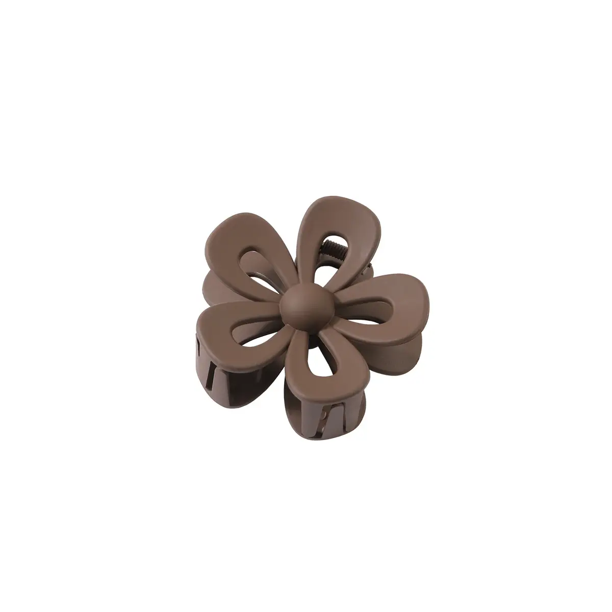 Hollow Flower Hair Clip White Acrylic Women's Back Clip - Image 12
