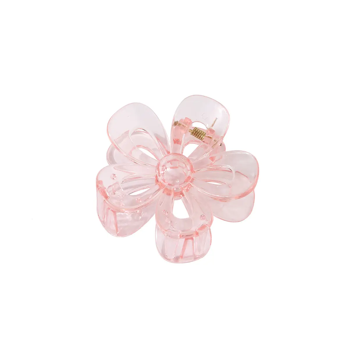 Hollow Flower Hair Clip White Acrylic Women's Back Clip - Image 19