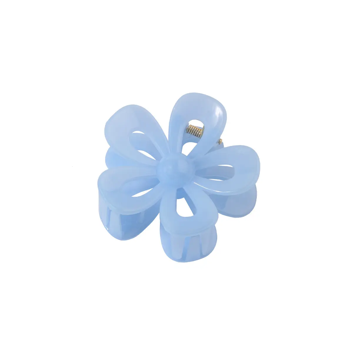 Hollow Flower Hair Clip White Acrylic Women's Back Clip - Image 22