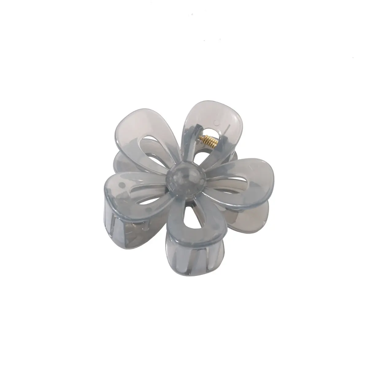 Hollow Flower Hair Clip White Acrylic Women's Back Clip - Image 24