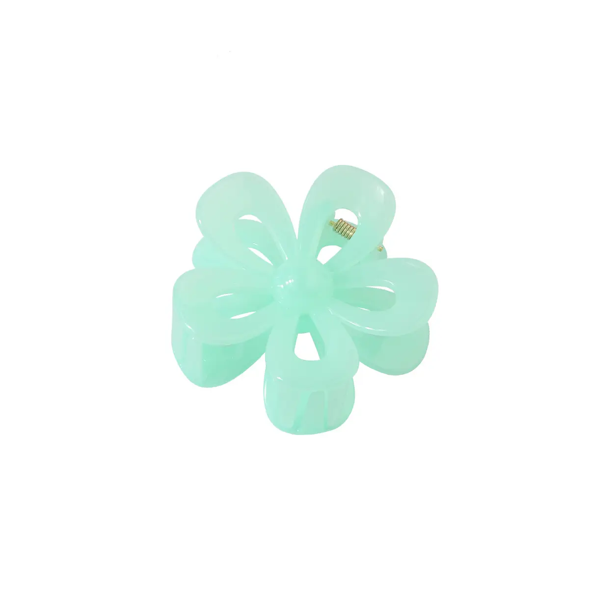 Hollow Flower Hair Clip White Acrylic Women's Back Clip - Image 28