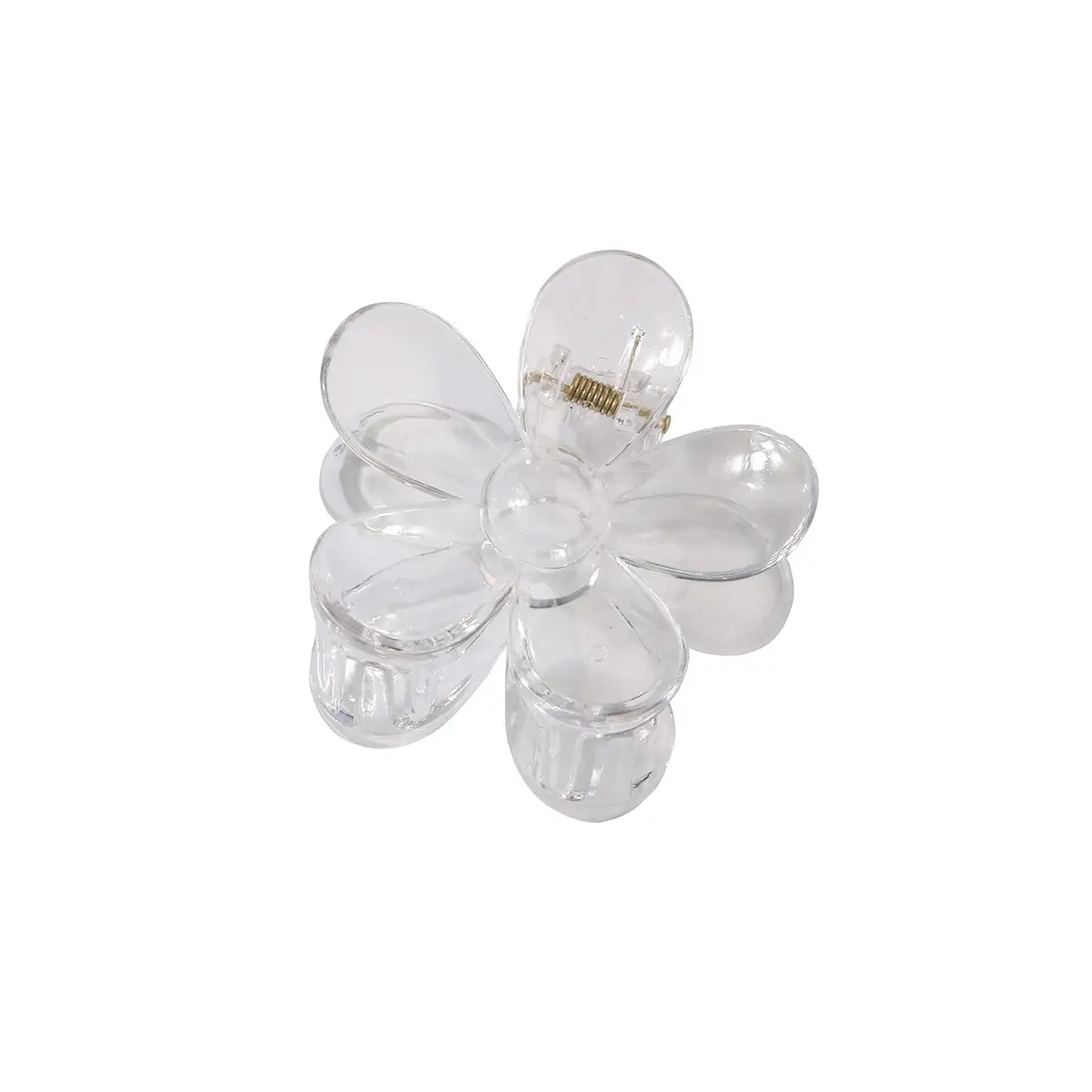 Hollow Flower Hair Clip White Acrylic Women's Back Clip - Image 36