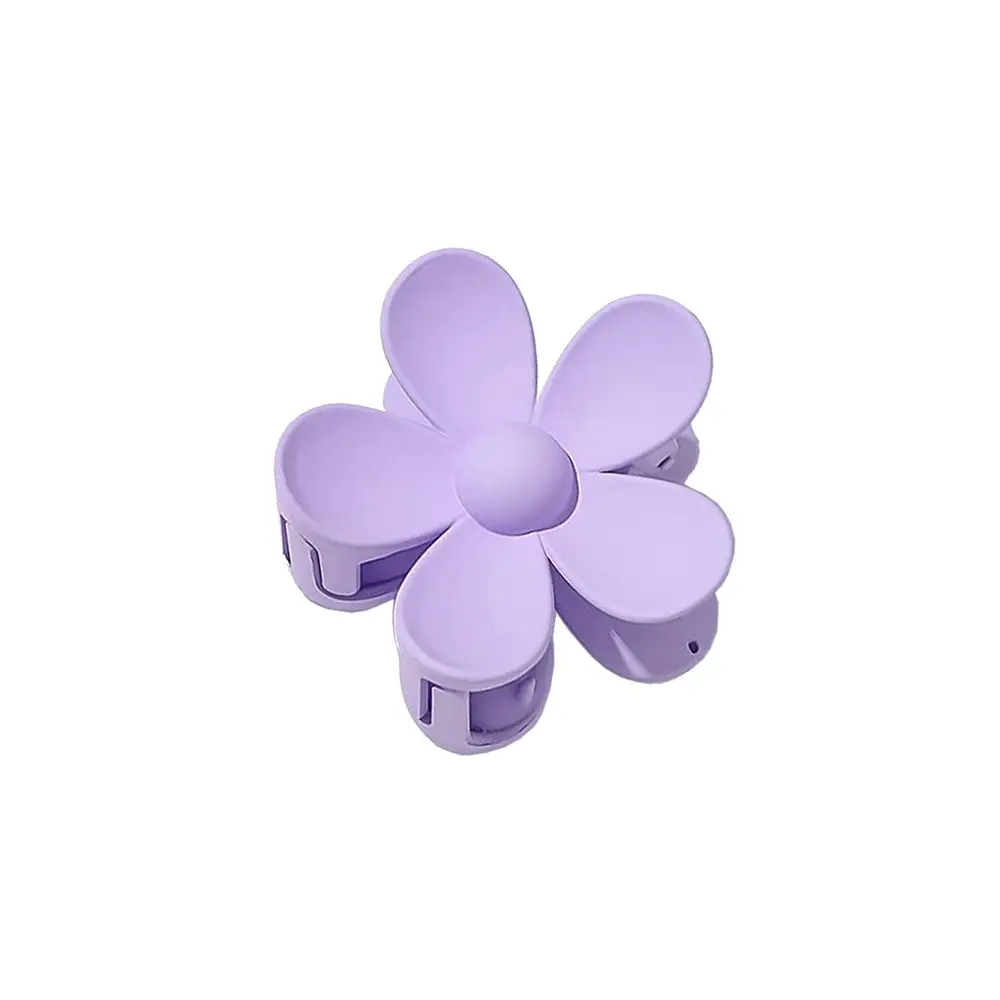 Hollow Flower Hair Clip White Acrylic Women's Back Clip - Image 42