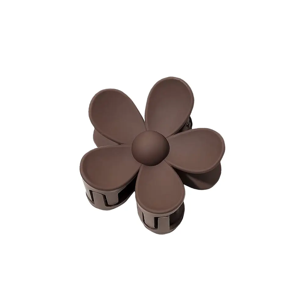 Hollow Flower Hair Clip White Acrylic Women's Back Clip - Image 49