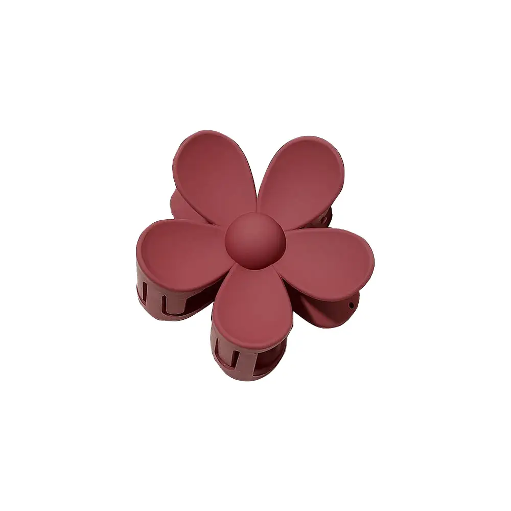 Hollow Flower Hair Clip White Acrylic Women's Back Clip - Image 50