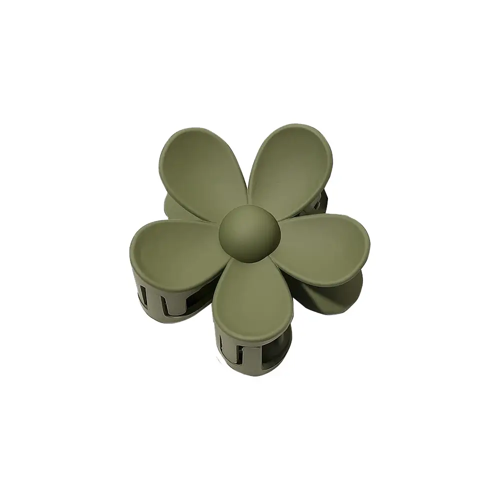Hollow Flower Hair Clip White Acrylic Women's Back Clip - Image 51