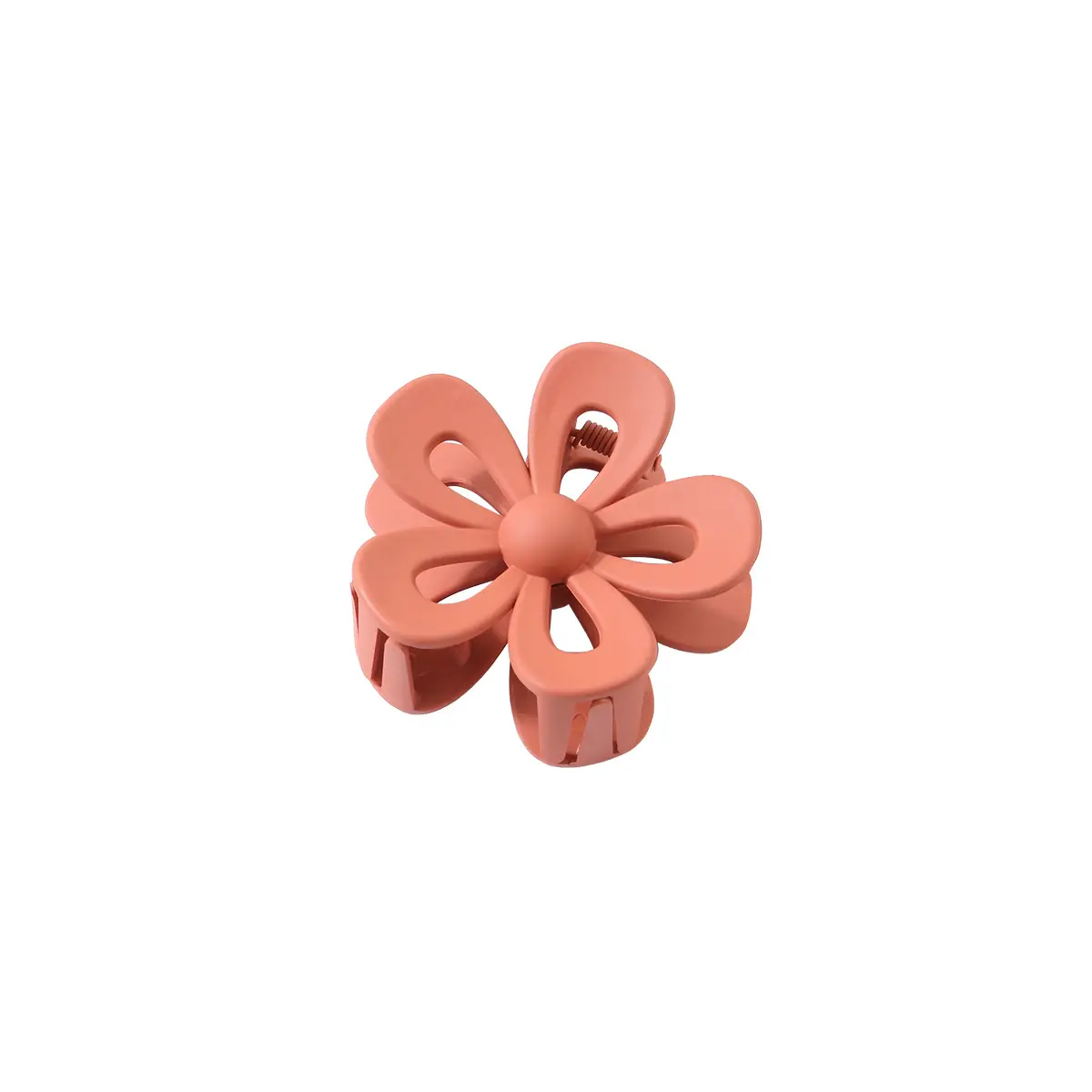 Hollow Flower Hair Clip White Acrylic Women's Back Clip - Image 7