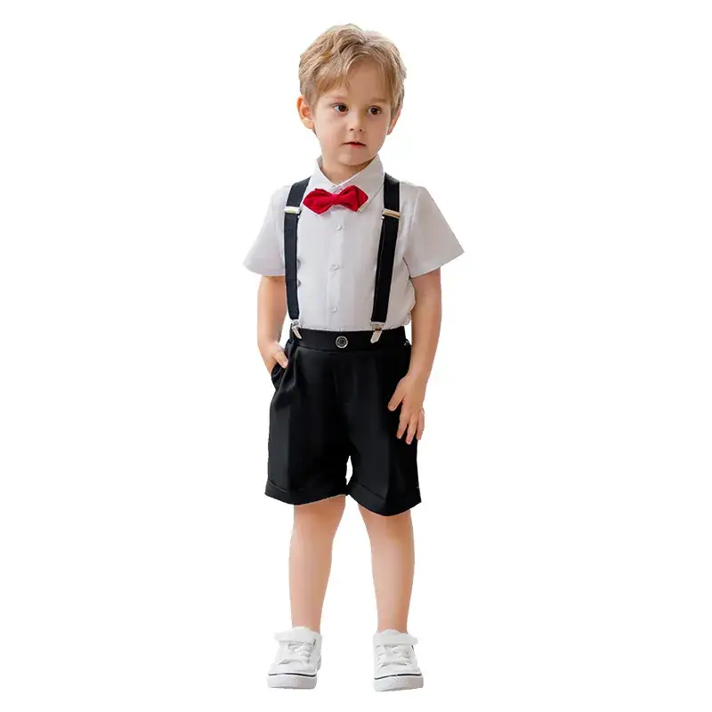 British Boy's Straps Pants Suit Summer Host Suit - Image 8