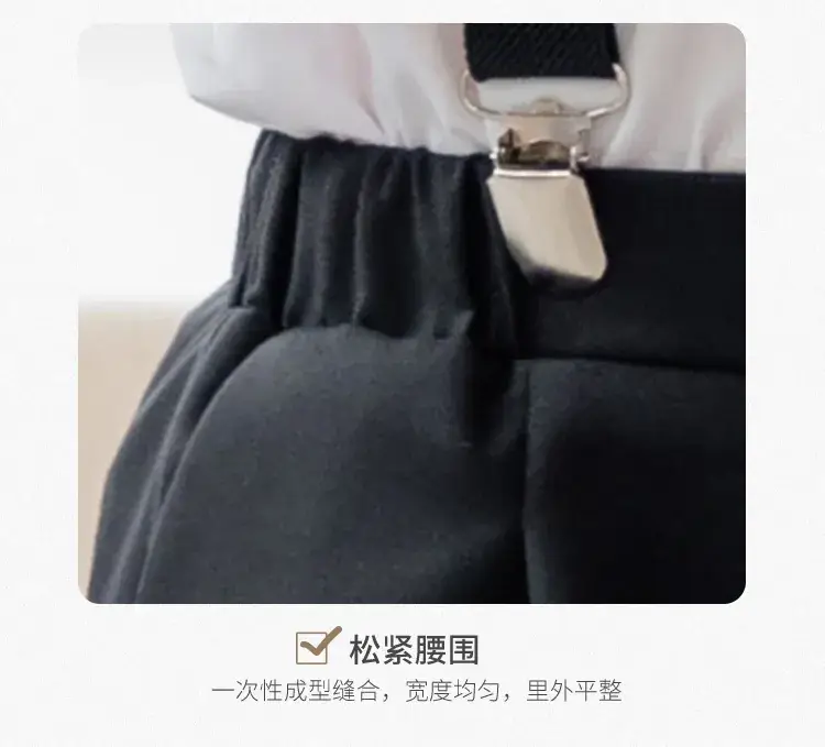 British Boy's Straps Pants Suit Summer Host Suit — feature 11