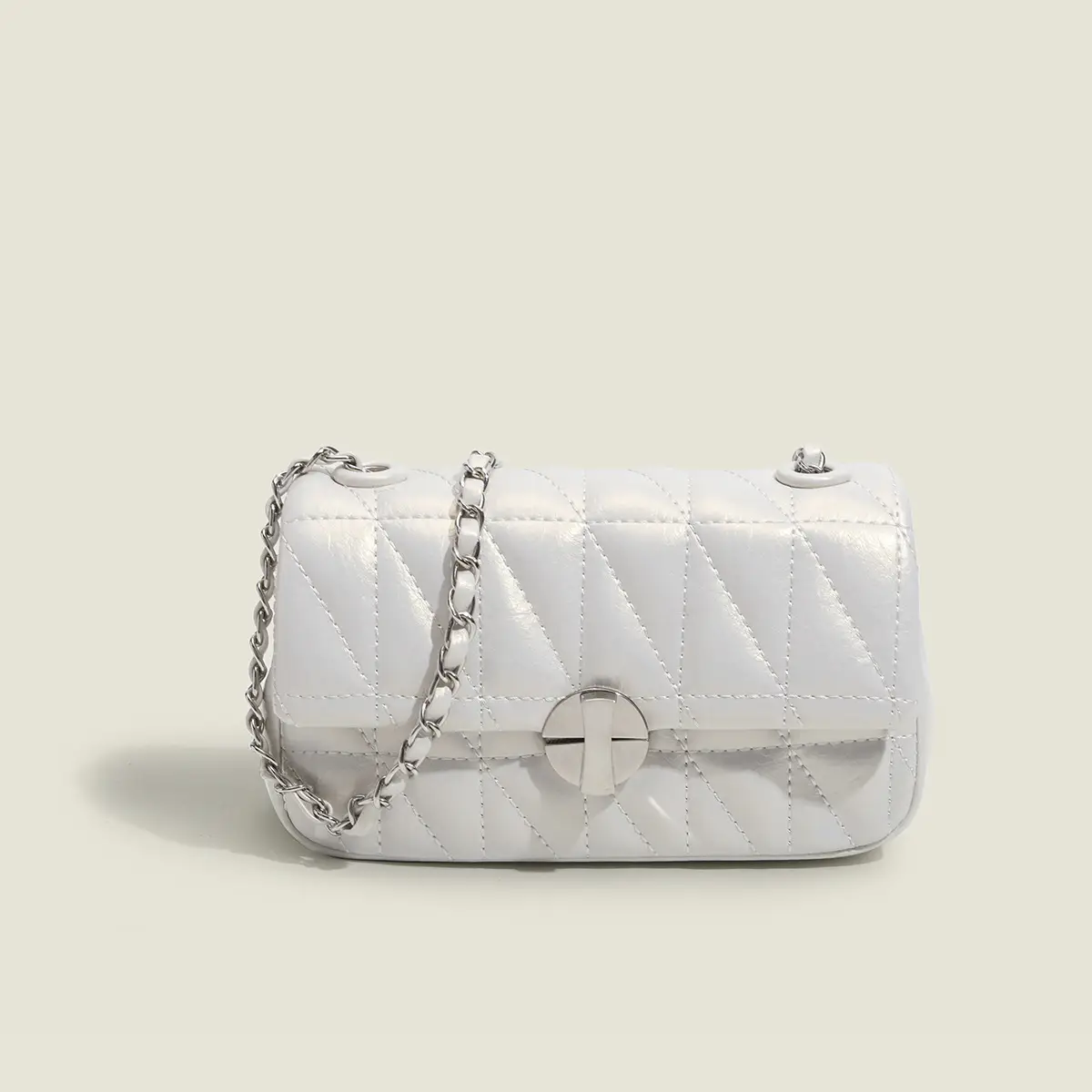 Pink Quilted Crossbody Bag for Women 2026