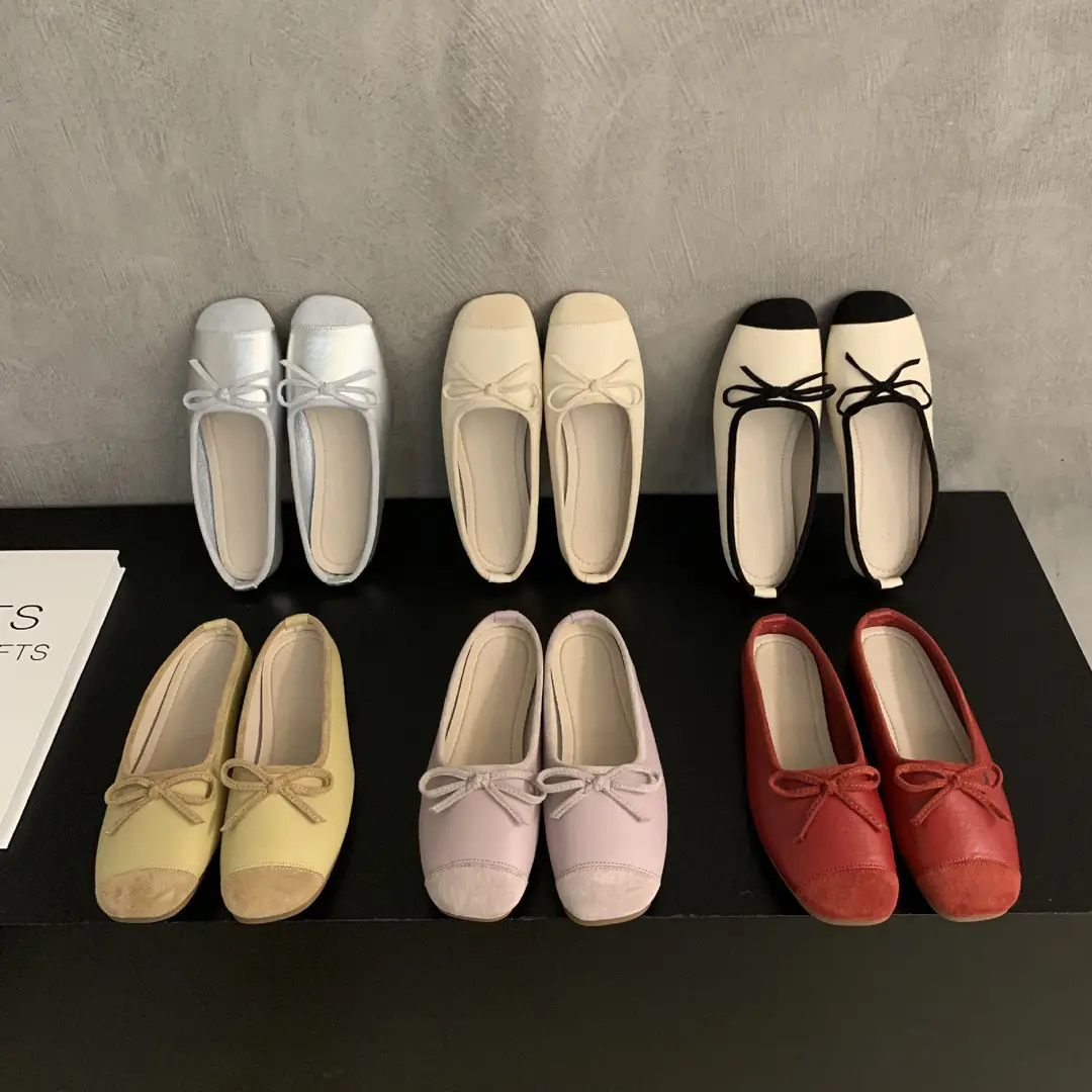 Closed toe half slippers women's 2023 new spring Chanel style gentle fairy Muller shoes Women's Flat lazy sandals — feature 19