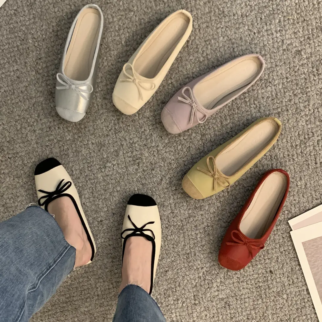 Closed toe half slippers women's 2023 new spring Chanel style gentle fairy Muller shoes Women's Flat lazy sandals — feature 2