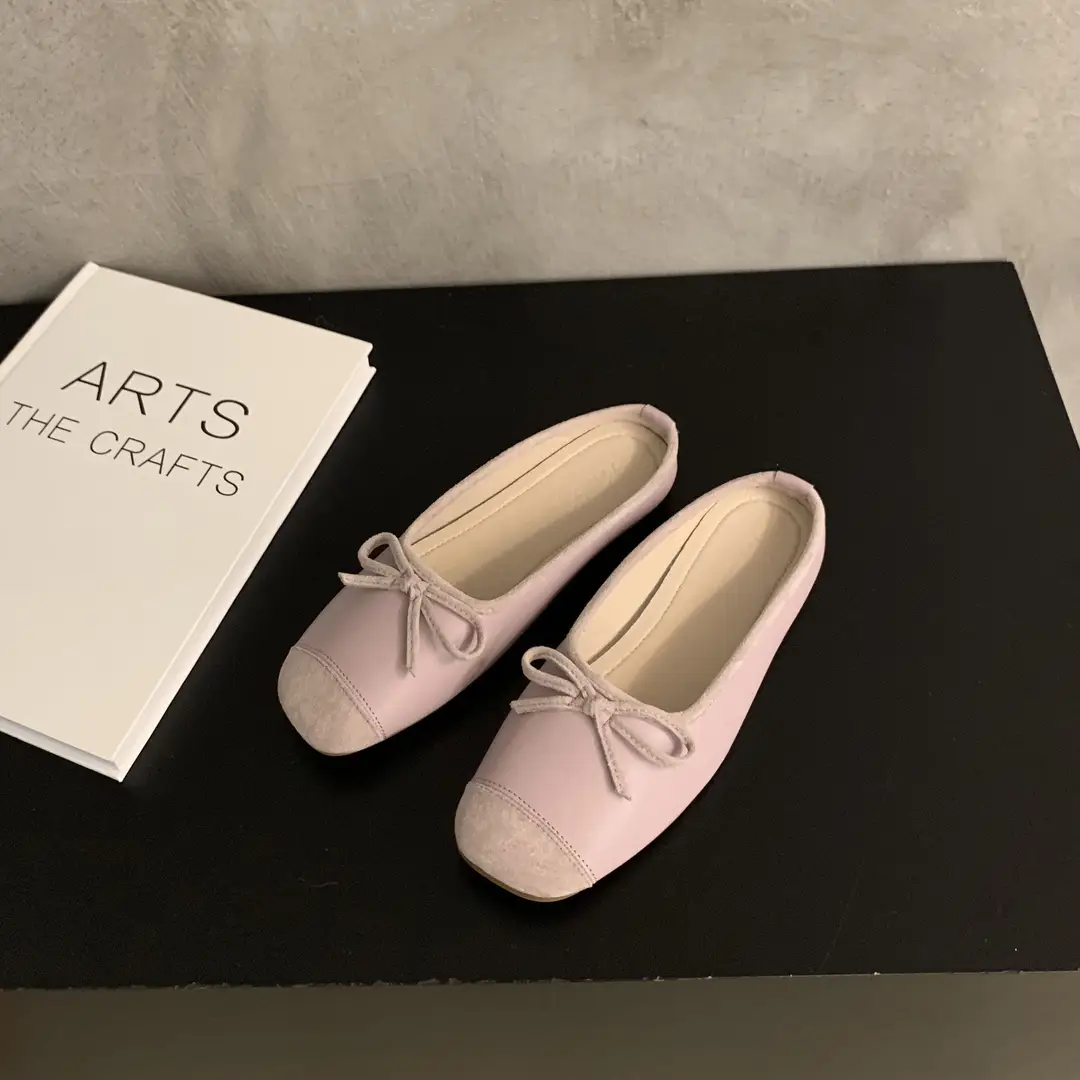 Closed toe half slippers women's 2023 new spring Chanel style gentle fairy Muller shoes Women's Flat lazy sandals — feature 23