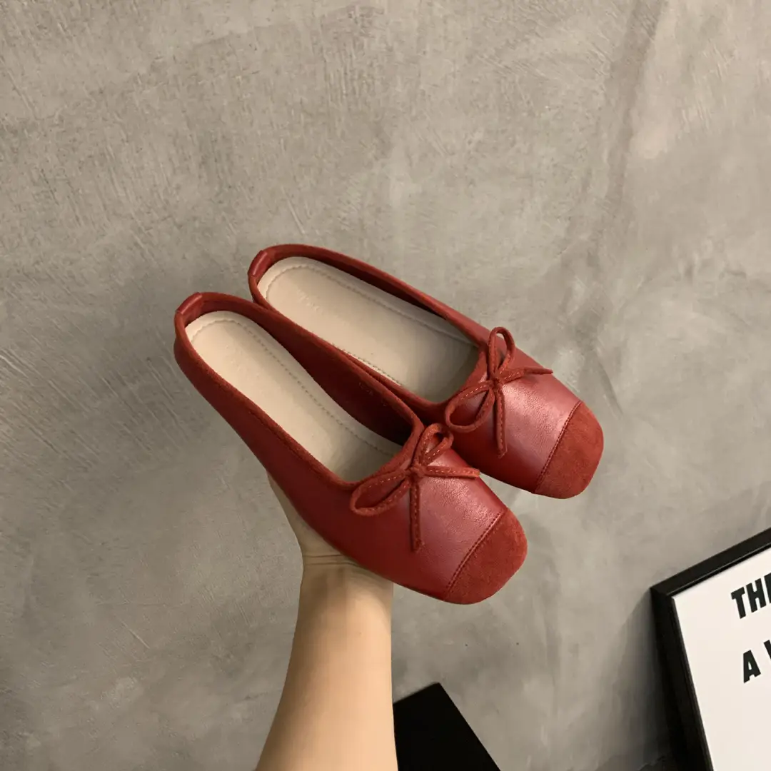 Closed toe half slippers women's 2023 new spring Chanel style gentle fairy Muller shoes Women's Flat lazy sandals — feature 25