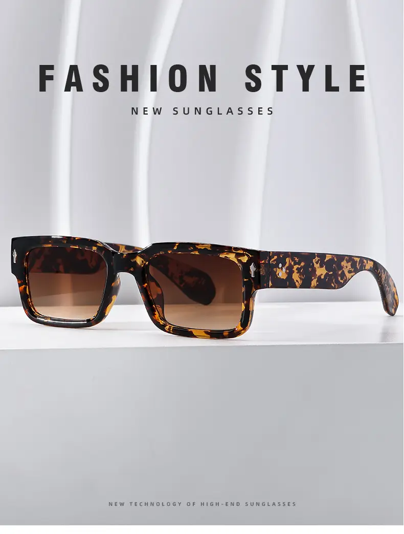 Black Square Sunglasses for Men Women Retro Cross-Border — feature 11