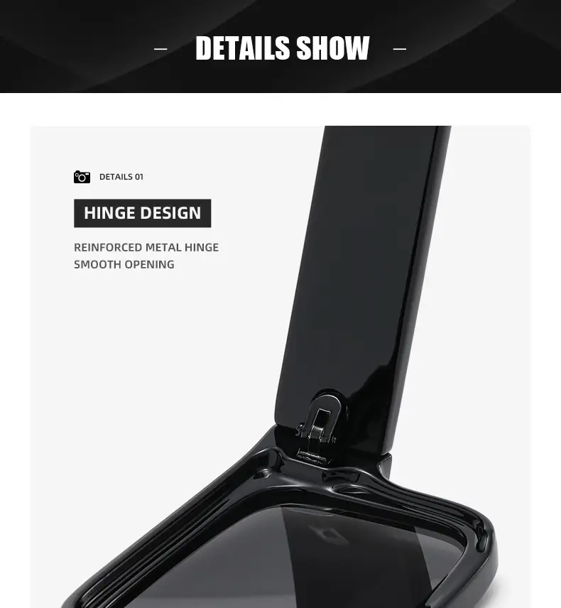 Black Square Sunglasses for Men Women Retro Cross-Border — feature 21