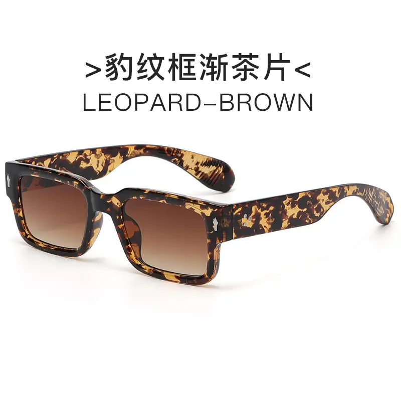 Black Square Sunglasses for Men Women Retro Cross-Border - Image 2
