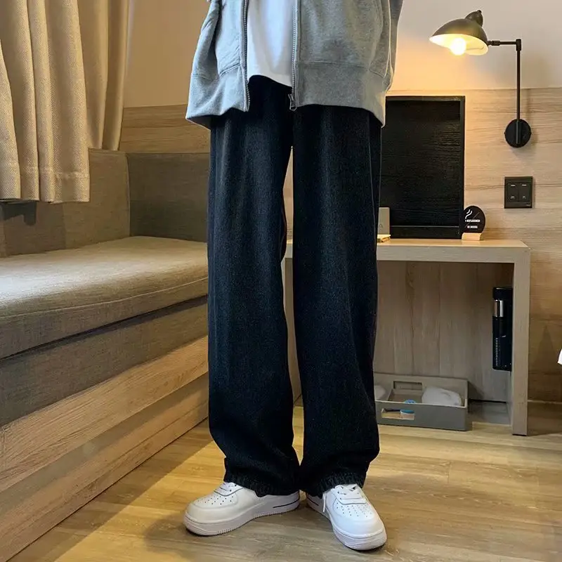 Men's Wide Leg Denim Pants Loose Straight Spring Summer - Image 6