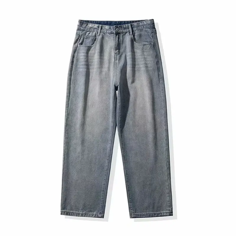 Men's Wide Leg Denim Pants Loose Straight Spring Summer - Image 7