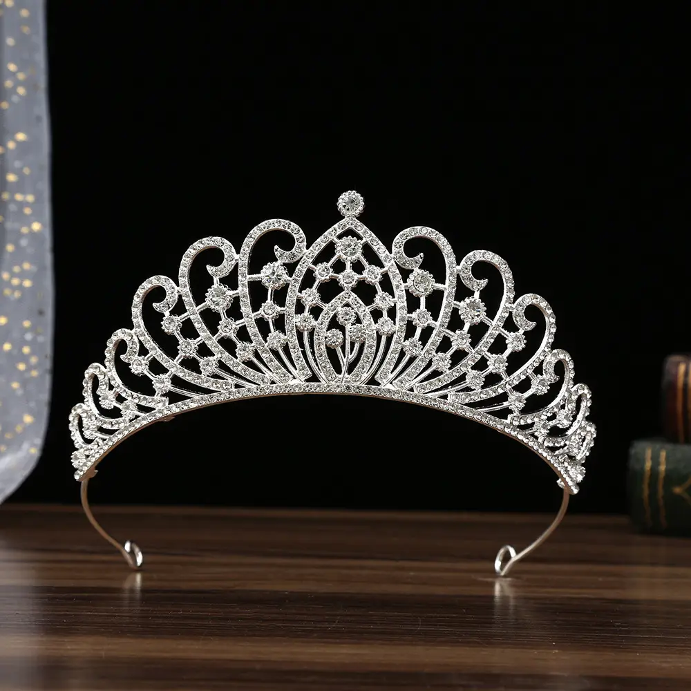 European Rhinestone Crown for Bridal Hair Accessories - Image 7