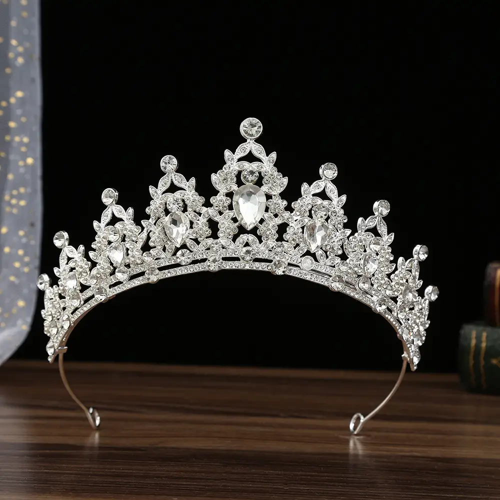 European Rhinestone Crown for Bridal Hair Accessories - Image 2
