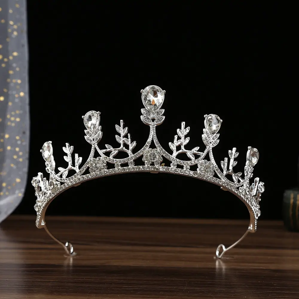 European Rhinestone Crown for Bridal Hair Accessories - Image 3